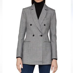 Bcbg Plaid Doublebreasted Blazer